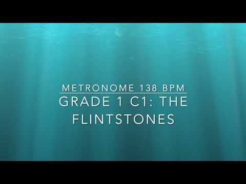 C1 The Flintstones actual tempo Violin and Piano Accompaniment with metronome ABRSM Violin Grade 1