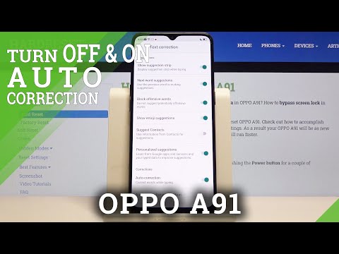 How to Enter Auto Correction Options in OPPO A91 – Find Correction Settings