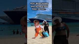 Say less, my travel bag is always packed! #cruise #travel #vacation #couple #marriage #shorts