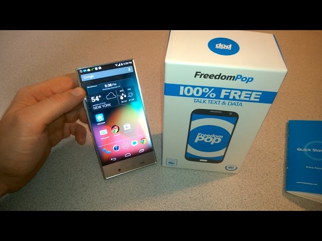 Freedompop Sharp Aquos Crystal 306sh Unbox Setup Review