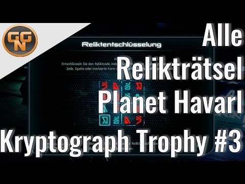 Mass Effect Andromeda Guide: Cryptographer #3 - Planet Havarl - All Relic Puzzles