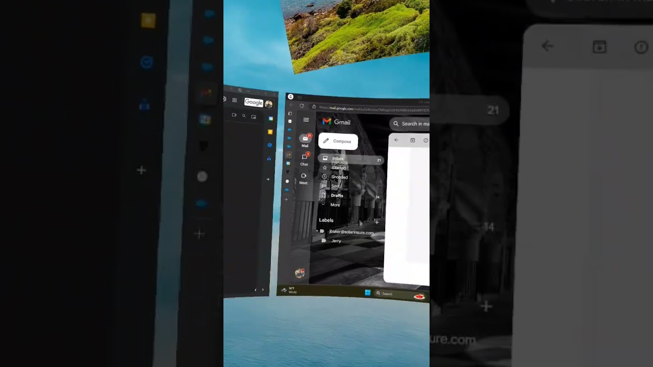 Immersed multi-monitor virtual workstation running on Quest