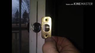 How to switch deadbolt mounting plate