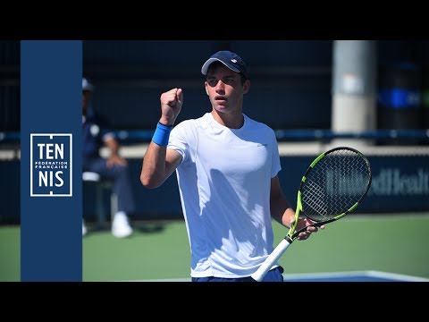US Open juniors 2018 - 2ème tour - Réaction de Antoine Cornut-Chauvinc après sa victoire | FFT