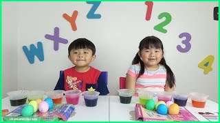 Kids Go to School and Learn Colors with Coloring Eggs!