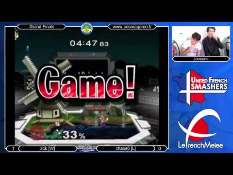 Melee @ Cosmagame #5 - Grand Finals - zck (Rondoudou) vs chaos6 (Fox, C.Falcon)