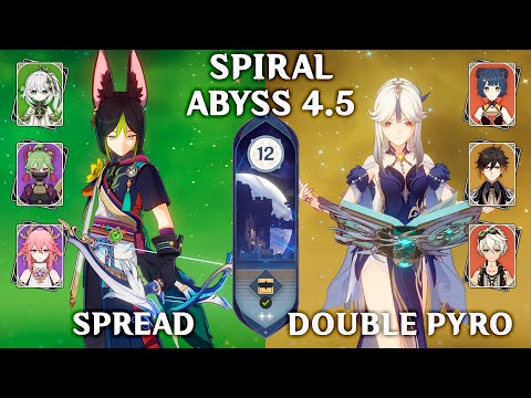 C1 Tighnari Spread & C6 Ningguang Double Pyro. Spiral Abyss 4.5. Genshin Impact 4.5