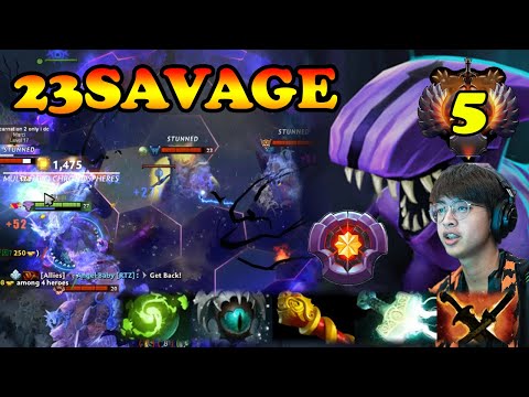 23Savage Master Tier Faceless Void 4 men Chrono road to #1 SEA | Giveaway | Dota 2 Pro Gameplay