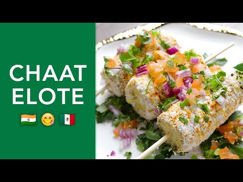 Corn Chaat Recipe (on the Cob) | Indian Elote | Sweet Corn with Chaat Masala Yogurt & Cotija