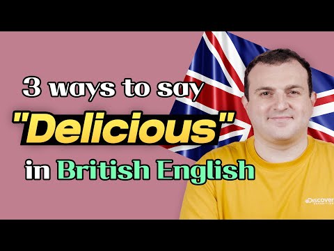 Part of a video titled How to say "Delicious " in British English - YouTube