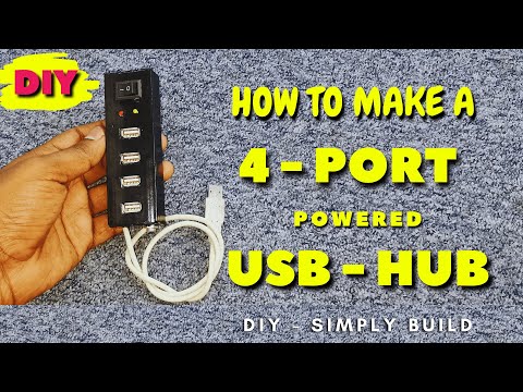 HOW TO MAKE A 4 - PORT USB HUB | DIY | EXTERNAL POWERED | #stickontech #diy