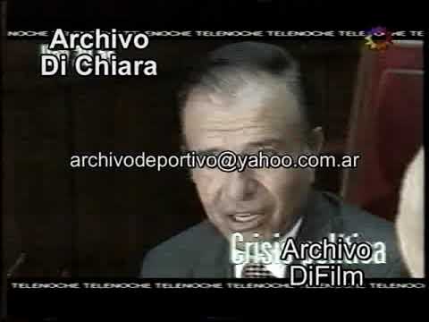 El gobierno de Menem denuncia campaña en contra - Luis Otero 1997 V-02537 - DiFilm