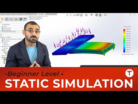 SOLIDWORKS FEA Static Simulation in 10 Mins !