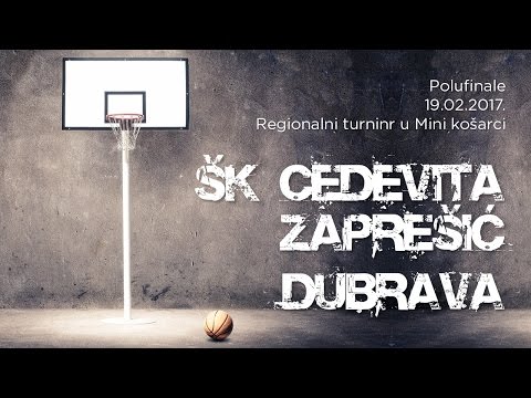 SK Cedevita Zaprešić - Dubrava // Regionalni turnir u Mini košarci // polufinale // 19.02.2017.