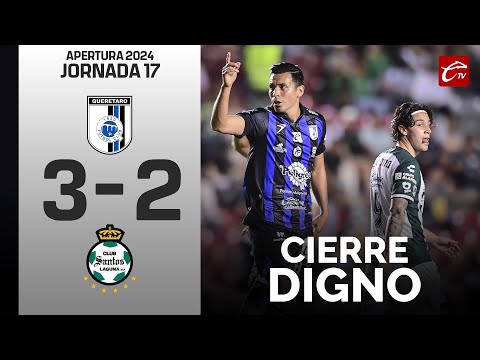 RESUMEN: QUERÉTARO 3-2 SANTOS | LIGA MX | JORNADA 17 | CALIENTE TV🔴