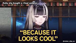 She Bought a Buddhist Ritual Weapon Replica. Reason: It Looks Cool.【Hololive ENG SUB】