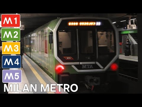 [4K] 🇮🇹 Milan Metro - All The Lines / 🇮🇹 Metropolitana di Milano - Tutte Le Linee (2025)