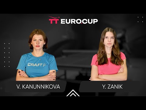 11:15 Vasylysa Kanunnikova - Yulianna Zanik 14.09.2025 TT Euro.Cup Women Ukraine Star. TABLE 3