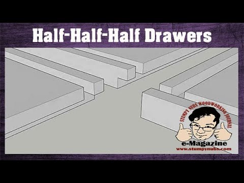 The fast and easy half-half-half drawer construction method