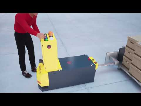 Tugger K32 mobile robot designed to move heavy loads in convoy mode