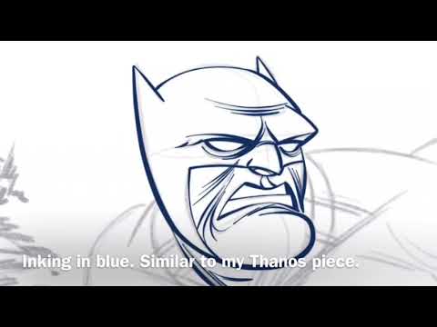 Frank Miller's Dark Knight is still a favorite of mine, let's do a time lapse!