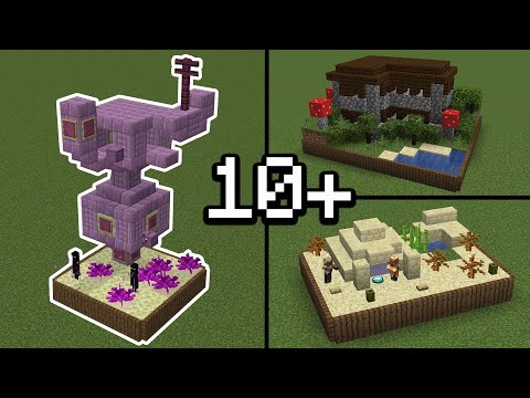 10+ Mini Builds in Minecraft!