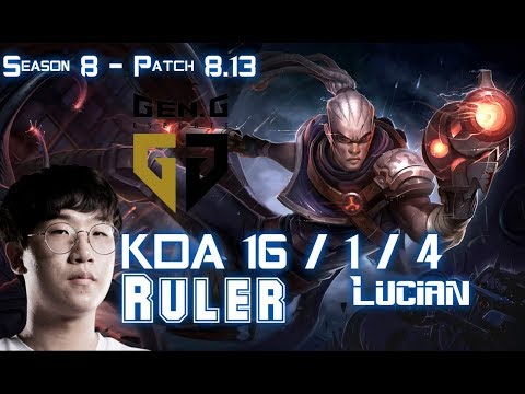 GEN Ruler LUCIAN vs TALIYAH ADC - Patch 8.13 KR Ranked
