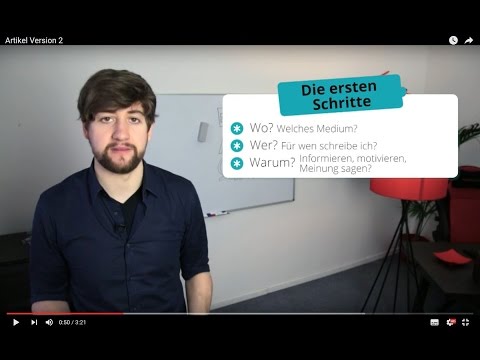 Englisch: Einen Artikel schreiben