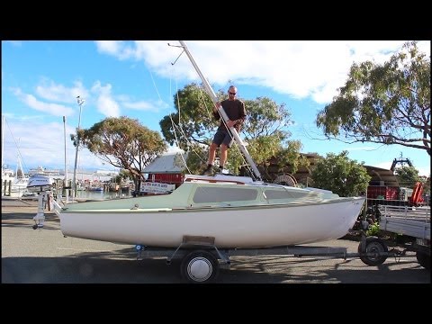 Rigging, Launching & Sailing a 21 foot trailer Yacht single handed - Nelson NZ