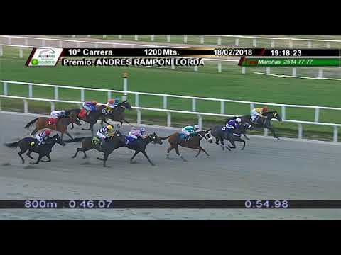 18/02/2018 – Hipodromo Maroñas – Carr 10 – ANDRES RAMPONI LORDA