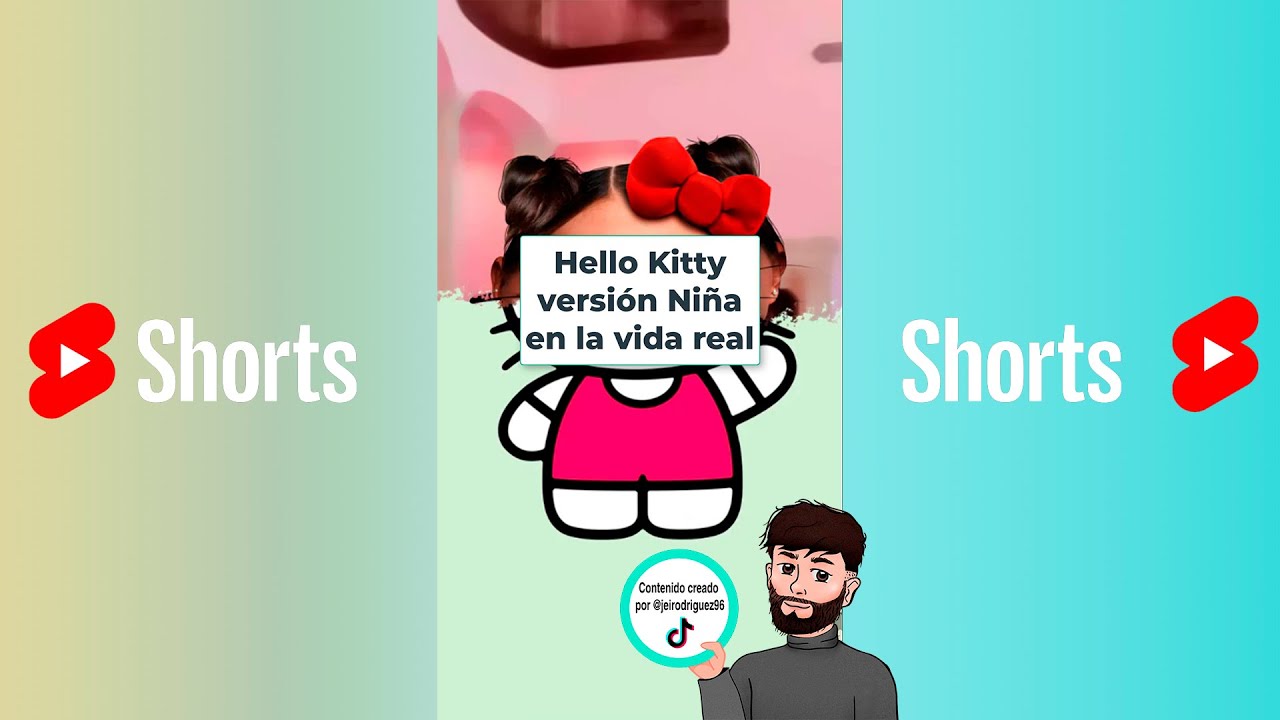 Hello Kitty si fuera una niña #shorts