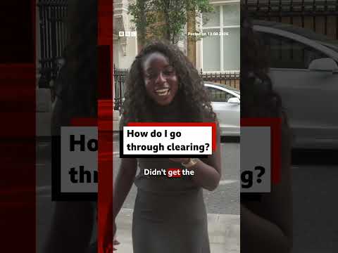 How do I go through clearing? #alevel #exam #bbcnews