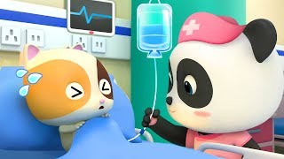 Baby Kitten Has a Fever | Baby Panda Nurse | Pretend Play with Doctor Toys | Kids Song | BabyBus