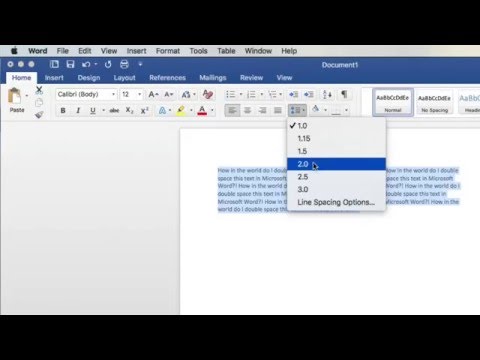How To Double Space in Microsoft Word