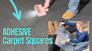 24 x 24 Peel and Stick Carpet Tiles: Thin But Soft & Easy DIY Install.