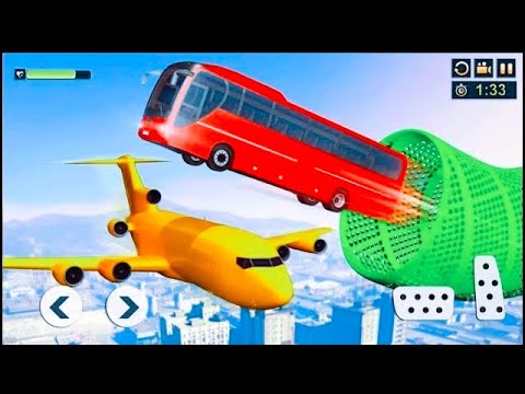 mega ramp bus stunt : driving games free bus game 2021 - android gameplay