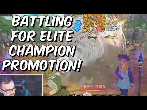 Battling For Elite Champion Promotion! - 3.5k Geared PVP Battles - Seven Deadly Sins: Grand Cross