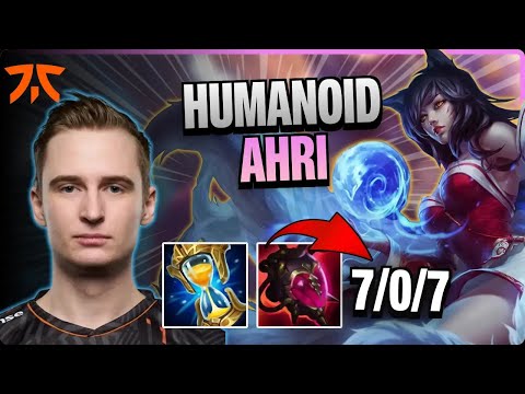 FNC Humanoid MIDDLE Ahri vs Zed | 15.13