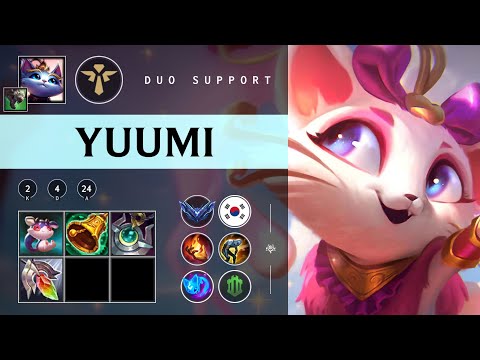 Yuumi Support vs Rakan - KR Diamond Patch 25.22