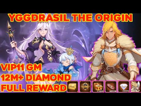 Yggdrasil Origin Update Full Reward - VIP11++ GM - 12M Diamond - Full Reward Yuan