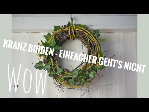 DIY-DEKO: KRANZ aus NATURMATERIALIEN - EINFACHER GEHT'S NICHT - selber machen kann so leicht sein!