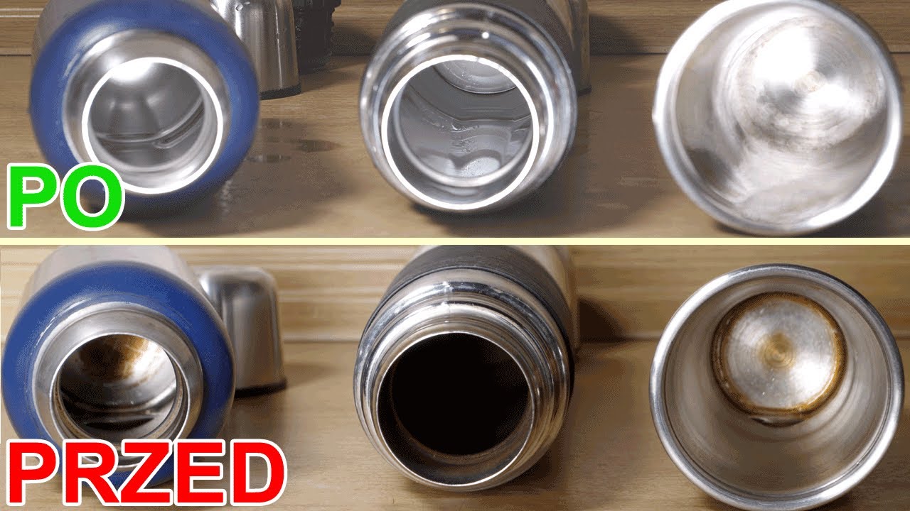 Jak łatwo wyczyścić termos i kubek termiczny z osadu herbaty i kawy bez szorowania