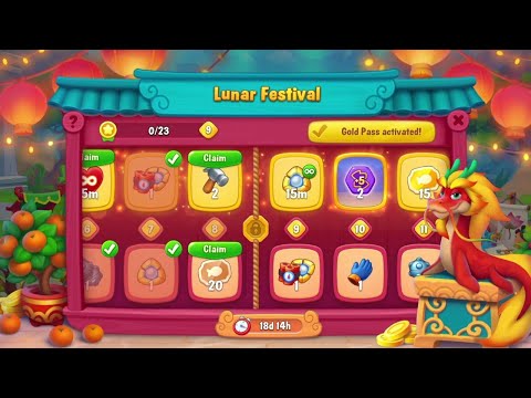 @Fishdom Special Level 10525 Challenge, Lunar Festival Event Level 8 🔓