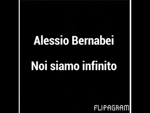 Alessio Bernabei - noi siamo infinito + testo ! [Sanremo 2016]