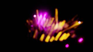 Pink Golden Ambient Lights with Soft Bokeh Abstract Background Video 4k Relaxing Crackling Firesound