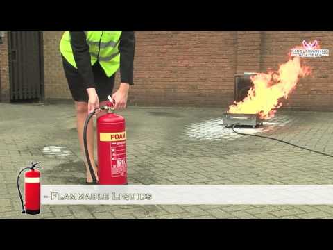 Fire Safety Training - How to Use a FOAM Fire Extinguisher