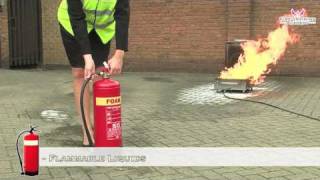 Fire Safety Training - How to Use a FOAM Fire Extinguisher