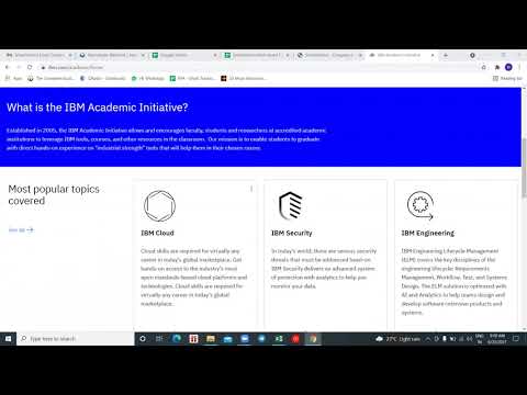 Steps to create IBM Academic Initiative Account