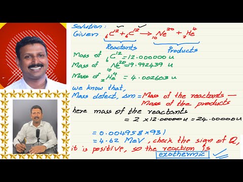 CBSE 2025 Physics Numerical(55-6-2-Q)q=26!  Calculate Q Value of Carbon Fusion  Exo or Endothermic