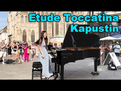 She Stuns Everyone with a Crazy Hard Song On Public Piano! | Kapustin's Toccatina